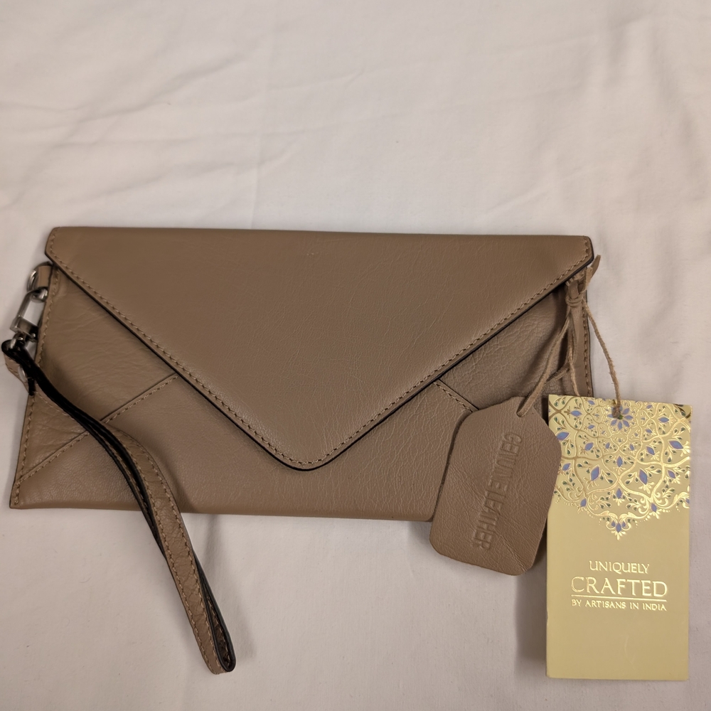 Tan Clutch
